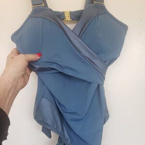 Marlies and Decker Periwinkle Blue Swimsuit Size 38D